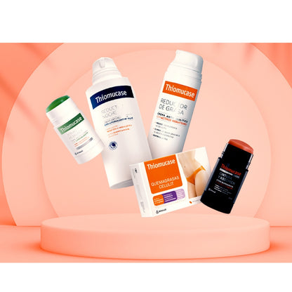 THIOMUCASE KIT Stick Zonas Rebeldes 75ml + Crema Reductora de Grasa 200ml