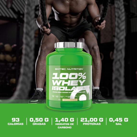 SCITEC NUTRITION 100% Whey Isolate – Proteína Aislada de Suero – 2kg – Alta Pureza y Rápida Absorción