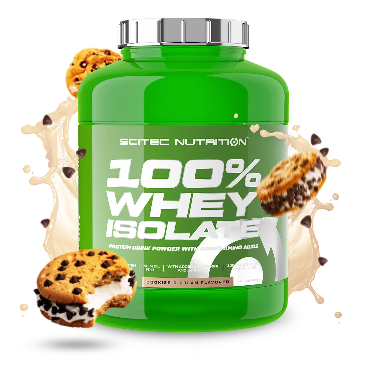 SCITEC NUTRITION 100% Whey Isolate – Proteína Aislada de Suero – 2kg – Alta Pureza y Rápida Absorción