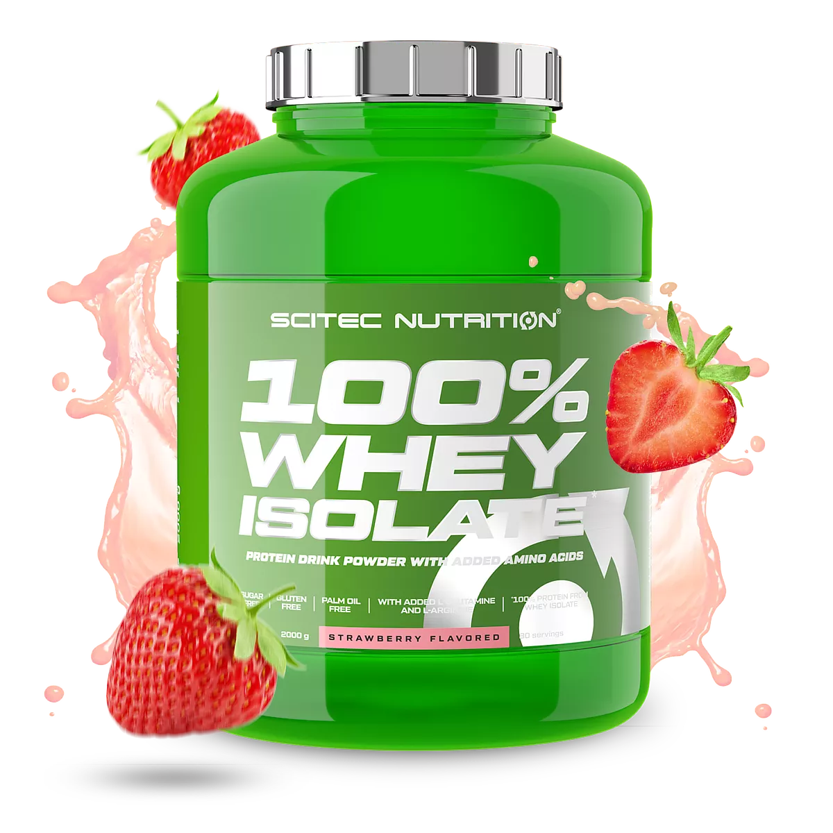 SCITEC NUTRITION 100% Whey Isolate – Proteína Aislada de Suero – 2kg – Alta Pureza y Rápida Absorción