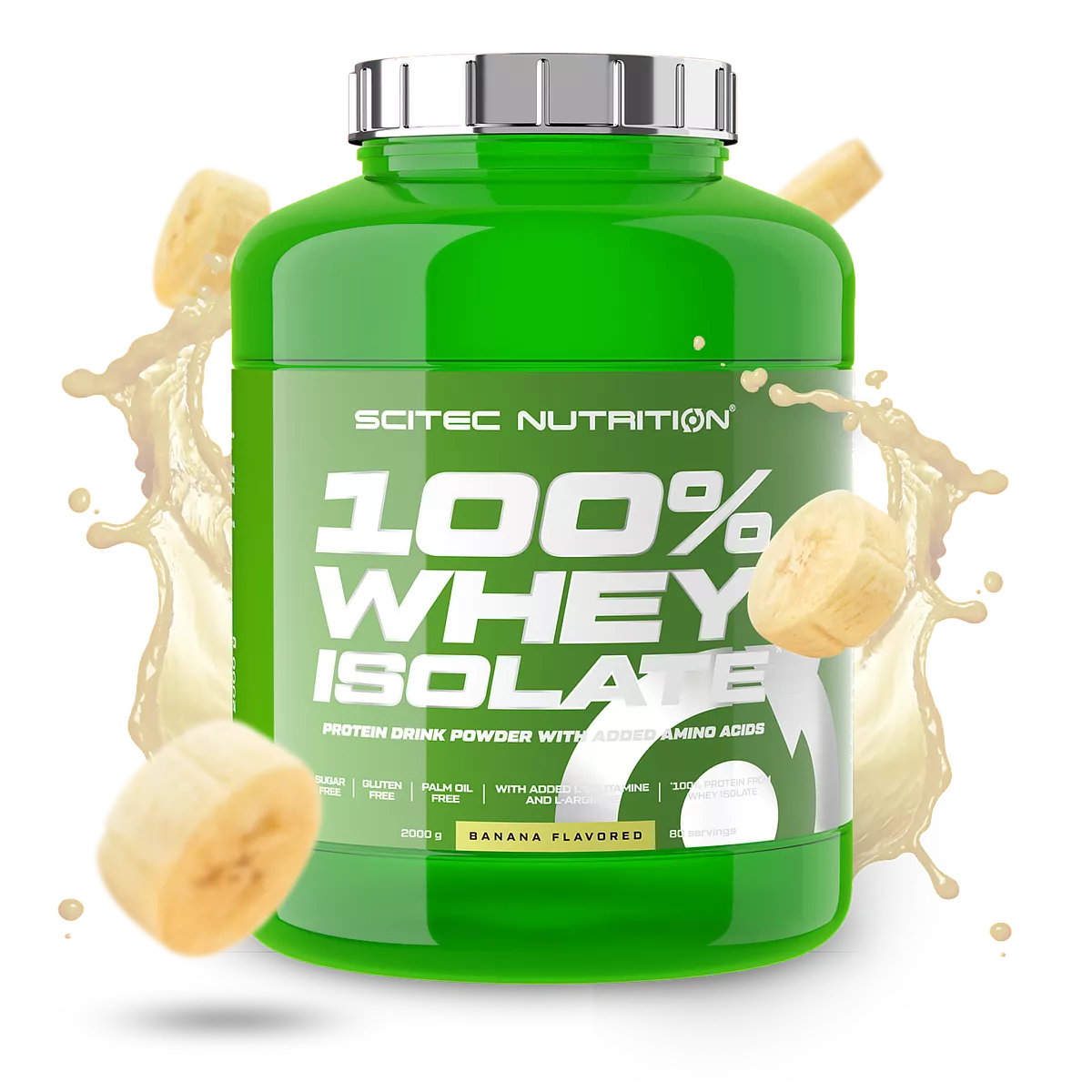 SCITEC NUTRITION 100% Whey Isolate – Proteína Aislada de Suero – 2kg – Alta Pureza y Rápida Absorción