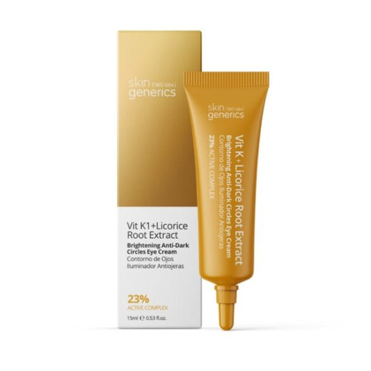 SKIN GENERICS Contorno de Ojos Iluminador Antiojeras con Vit K 23% Complejo Activo