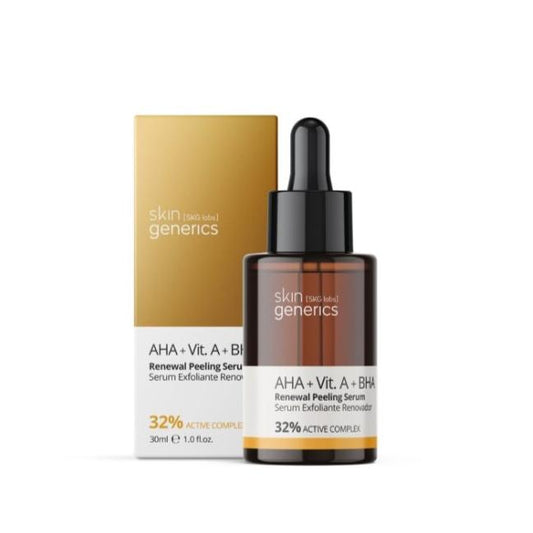 SKIN GENERICS Serum Exfoliante AHA + Vitamina A + BHA 32% Complejo Activo 30ml