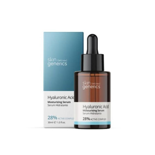 SKIN GENERICS Serum Hidratante Ácido Hialurónico 28% Complejo Activo 30ml - Hidratante, Proelasticidad, Regenerador