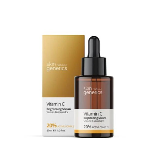 SKIN GENERICS Serum Iluminador con Vitamina C 20% Complejo Activo 30ml - Iluminador Hidratante Antioxidante