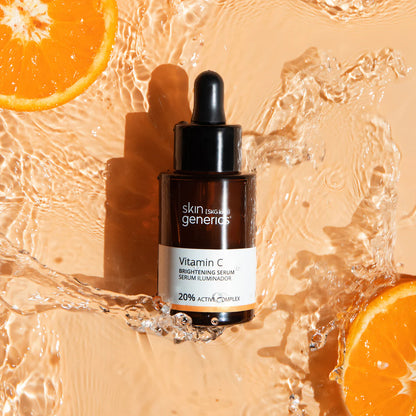 SKIN GENERICS Serum Iluminador con Vitamina C 20% Complejo Activo 30ml - Iluminador Hidratante Antioxidante