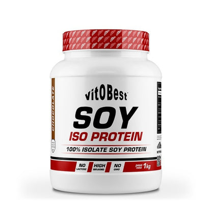 VITOBEST 1kg Soy Iso Protein | Aislado de proteína de soja de alta calidad para una nutrición vegetal superior
