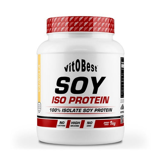 VITOBEST 1kg Soy Iso Protein | Aislado de proteína de soja de alta calidad para una nutrición vegetal superior