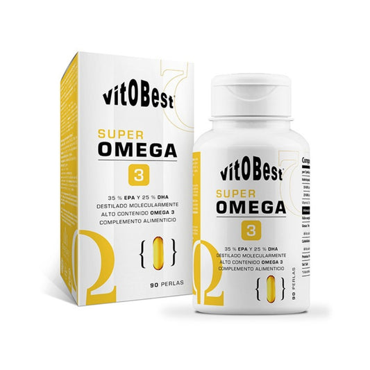 VITOBEST Super Omega 3 – Ácidos grasos esenciales de alta pureza - 90 cápsulas