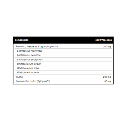 VITOBEST FLORAMIX - Estabiliza la microbiota intestinal y mejorar el proceso de la digestión 60 Capsulas