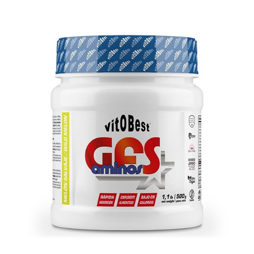 VITOBEST GFS Aminos - 500 gr - Aumenta en un 8 % el rendimiento deportivo - Contribuye a acelerar la síntesis proteica corporal