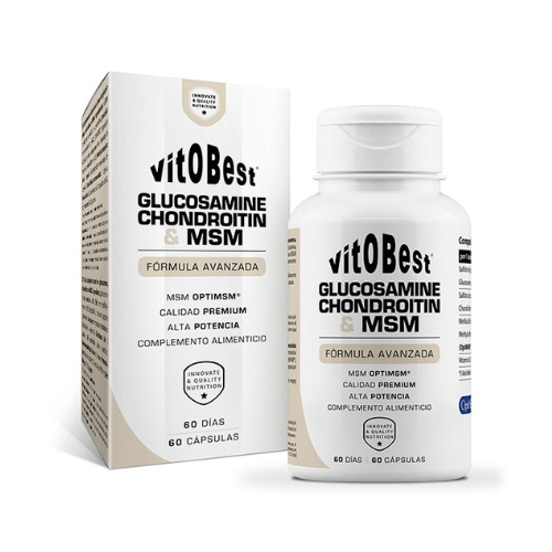 VITOBEST GLUCOSAMINE, CHONDROITIN & MSM - Combinación perfecta para la salud articular 60 cápsulas