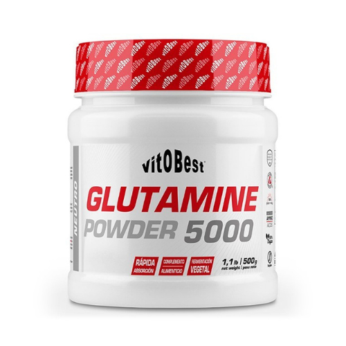 VITOBEST GLUTAMINE 5000 - Recuperación de tejidos y músculos después de entrenar (Polvo) 500gr