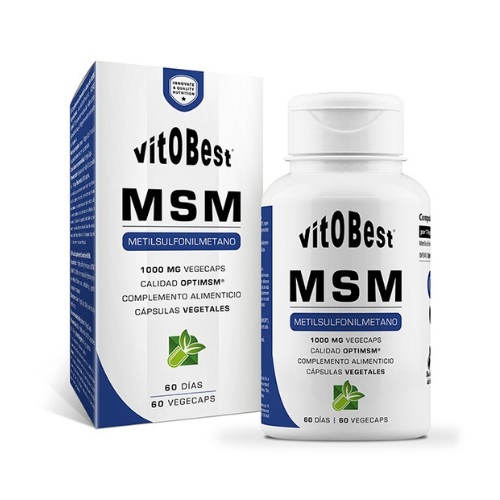 VITOBEST MSM - Contribuye a proteger los músculos del estrés oxidativo y la Inflamación y la Salud de las Articulaciones 60 capsulas