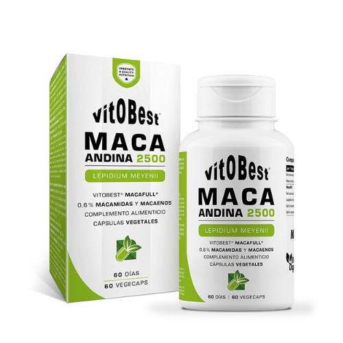 VITOBEST MACA ANDINA 2500 - Lepidium Meyenii - 60 cápsulas