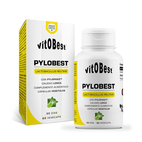 VITOBEST PLYOBEST - Ayuda controlar el Helicobacter Pylori sin alterar la microbiota intestinal 60 capsulas