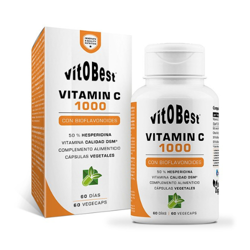 VITOBEST VITAMIN C 1000 - Contribuye al funcionamiento normal del Sistema Inmunitario y del Sistema Nervioso