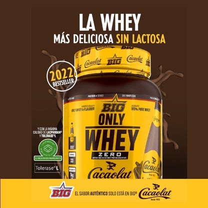 BIG Proteína ONLY WHEY ZERO CACAOLAT sabor original - Proteína de alta calidad 1 - 2 kg