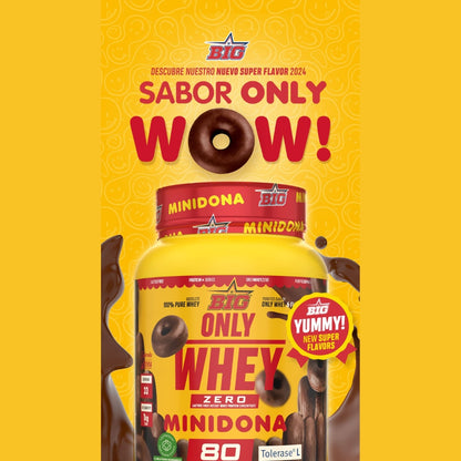 BIG Proteína ONLY WHEY ZERO sabor MINIDONA - Proteína de alta calidad certificada 1- 2 kg