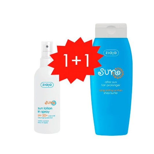 ZIAJA Pack Sun Protection - Crema solar SPF+ 50 + Aftersun prolongador del bronceado