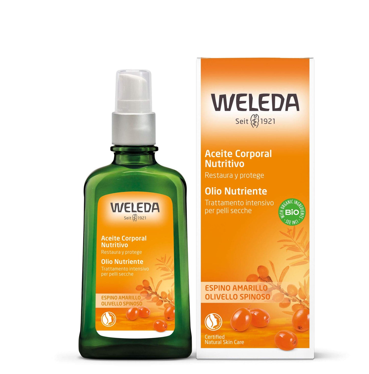 WELEDA Aceite Corporal Nutritivo de Espino Amarillo 100 ml