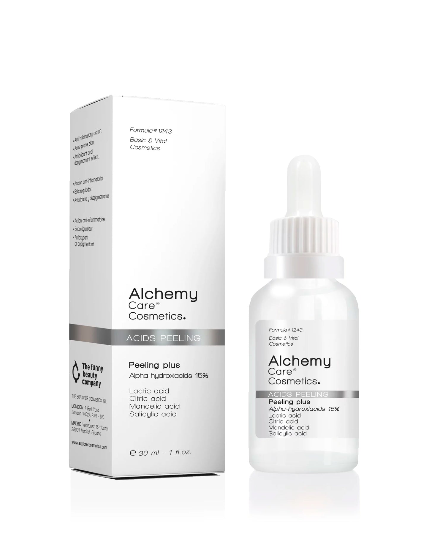 ALCHEMY CARE COSMETICS Peeling Plus Serum - 30 ml Exfolia profundamente y Renueva las células desde el interior