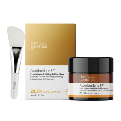 SKIN GENERICS Mascarilla Iluminadora Efecto Lifting Estimuladora de Colágeno 20,3% Complejo Activo