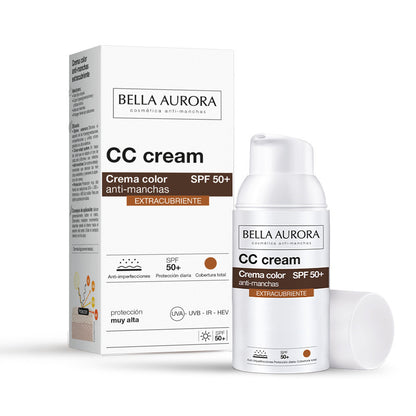 BELLA AURORA CC Cream Antimanchas SPF50+ Extracubriente 30ml