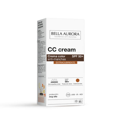 BELLA AURORA CC Cream Antimanchas SPF50+ Extracubriente 30ml