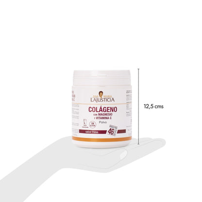 ANA MARIA LAJUSTICIA - Colágeno con Magnesio + VIT.C Sabor fresa (350 gr) - Polvo