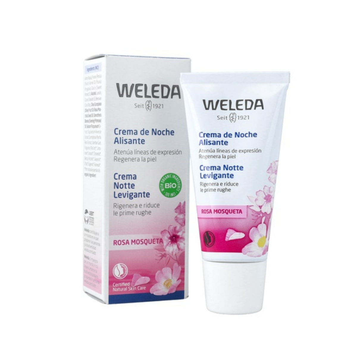 WELEDA Crema de Noche Alisante de Rosa Mosqueta 30 ml