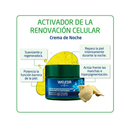 WELEDA Crema De Noche Redensificante Genciana Azul 40 ml