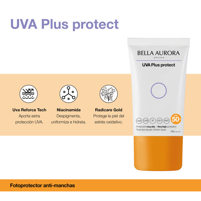 BELLA AURORA Fotoprotector anti-manchas UVA Plus protect SPF 50+