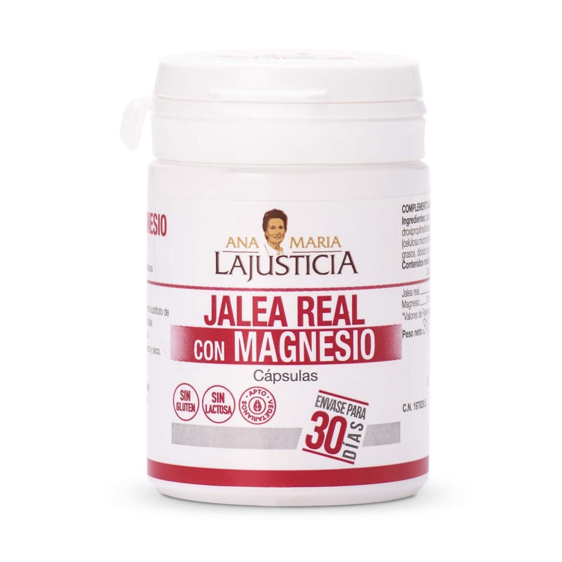 ANA MARIA LAJUSTICIA Jalea Real con Magnesio - 60 Cápsulas