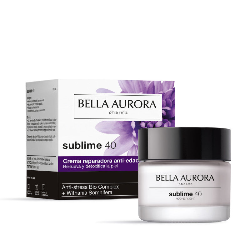 BELLA AURORA Sublime 40 Noche crema reparadora anti-edad 50ml