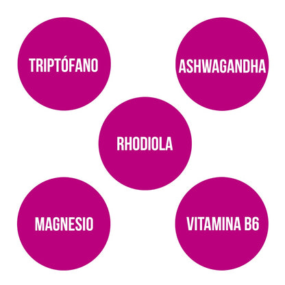 ANA MARÍA LAJUSTICIA Triptófano plus con ashwagandha + rhodiola y magnesio  60 Cápsulas