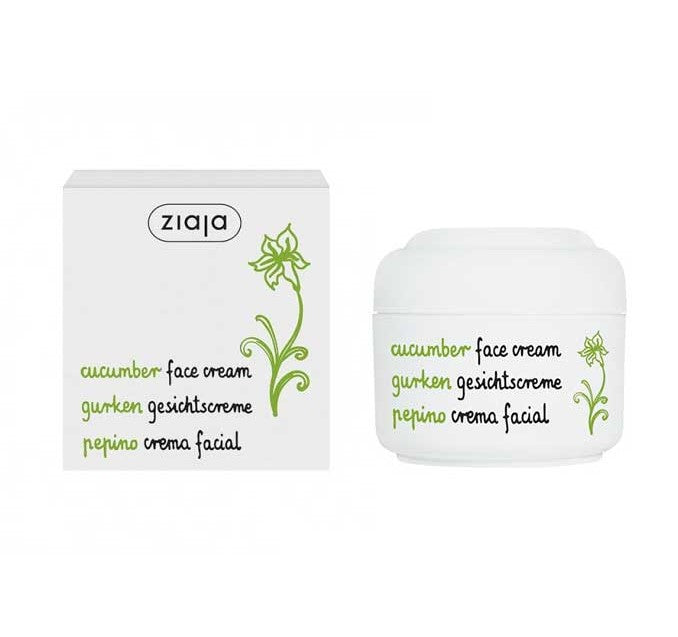 ZIAJA Pepino - Crema Facial para Piel Mixta o Grasa - 50 ml